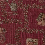 Upholstery Fabric Old Country Themed Garden Shed Crimson Toto Fabrics