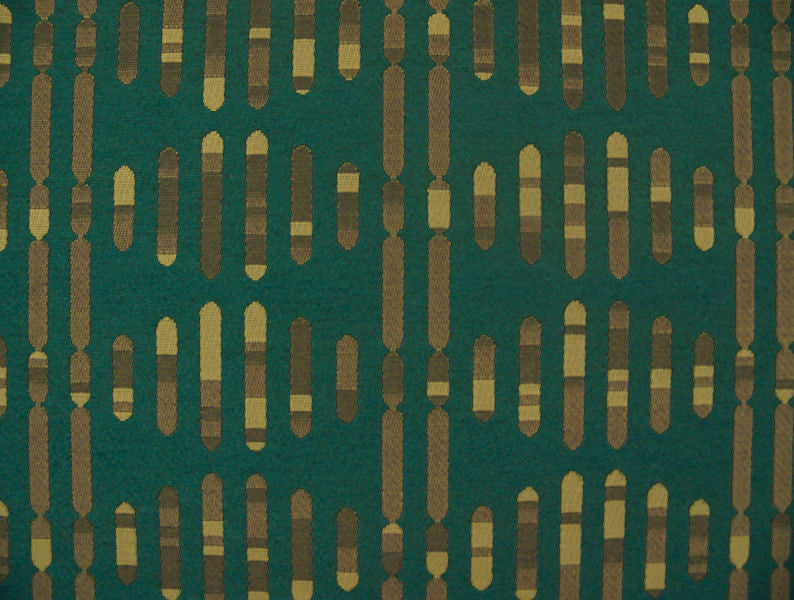 Remnant of Gene Pool Aqua Geometric Turquoise Upholstery Fabric