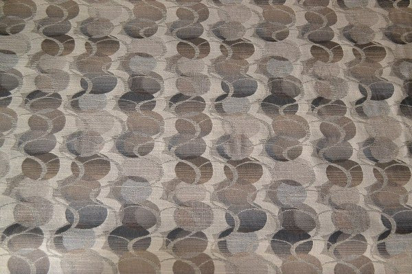 Global Earthtone Modern Oval Design Tan Upholstery Fabric