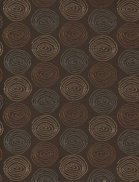 Upholstery Fabric Alternating Swirl Design Gravity Chocolate Toto Fabrics