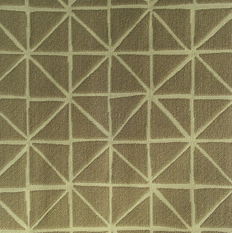 Fabric Remnant of Arc-Com Grid Stone Upholstery Fabric