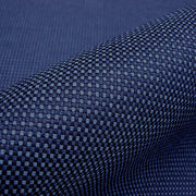 Harrison Campbell Mini Check Designer Blue Upholstery Fabric