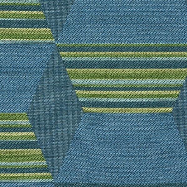 Designtex Hexstripe Blue Upholstery Fabric 3756-401 Toto Fabrics Online