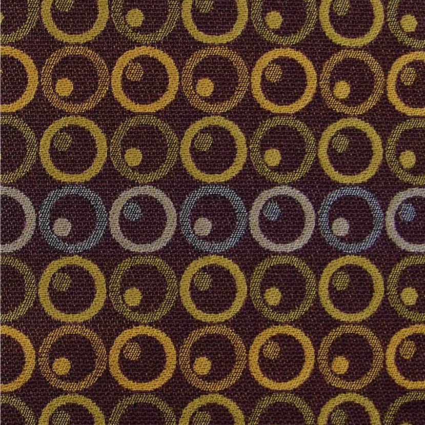 Remnant of Hula Hoop Jelly Bean Purple Upholstery Fabric
