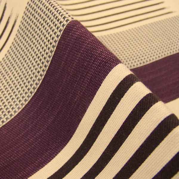 Ikat Stripe Orchid Abstract Stripe Purple Upholstery Fabric
