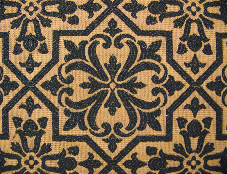 Fabric Remnant of Indigo Medallio
