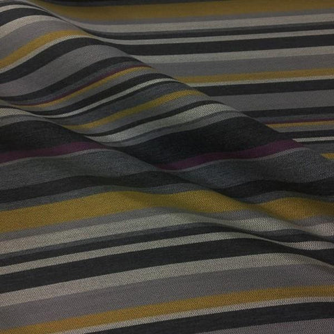 Mayer Infinity Quartzite Stripe Sunbrella Gray Upholstery Fabric