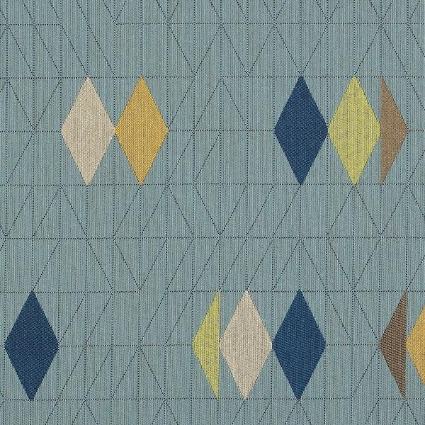 Maharam Insignia Lap Diamonds Blue Upholstery Fabric