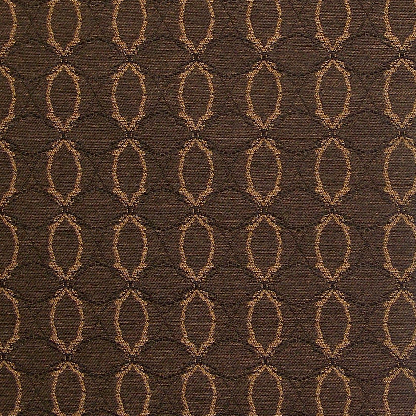 Pallas Textiles Upholstery Fabric Remnant Interlace Espresso