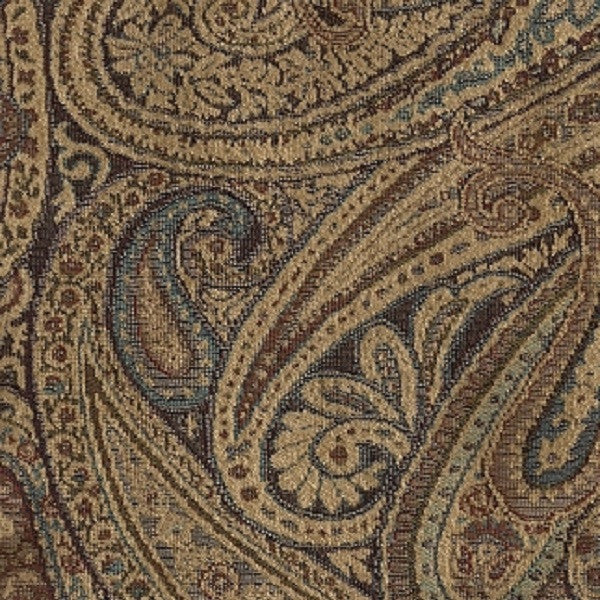 Upholstery Fabric Paisley Design Intrigue Brown Toto Fabrics