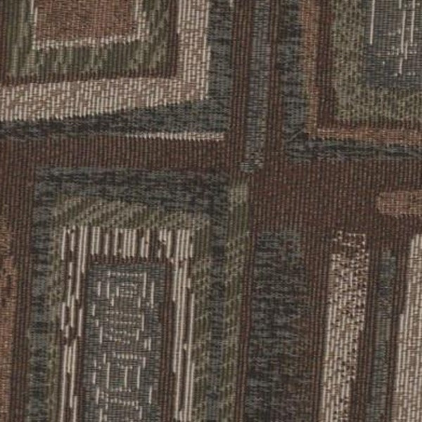 Upholstery Fabric Multi Squares Jaffee Moccasin Toto Fabrics