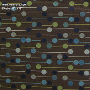 Remnant of Jam Session Tea Time Brown Upholstery Fabric