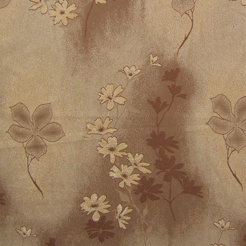 Upholstery Fabric Neutral Floral Jordan Brown Toto Fabrics