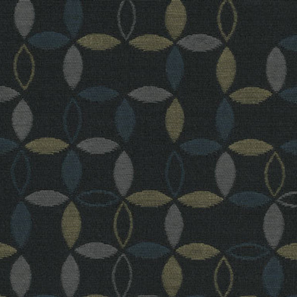 Fabric Remnant of Jubilee Azure Blue Upholstery Fabric