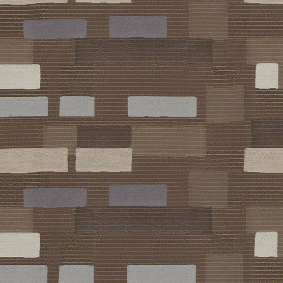 Upholstery Fabric Rectangles And Stripes Kambala Bittersweet Toto Fabrics