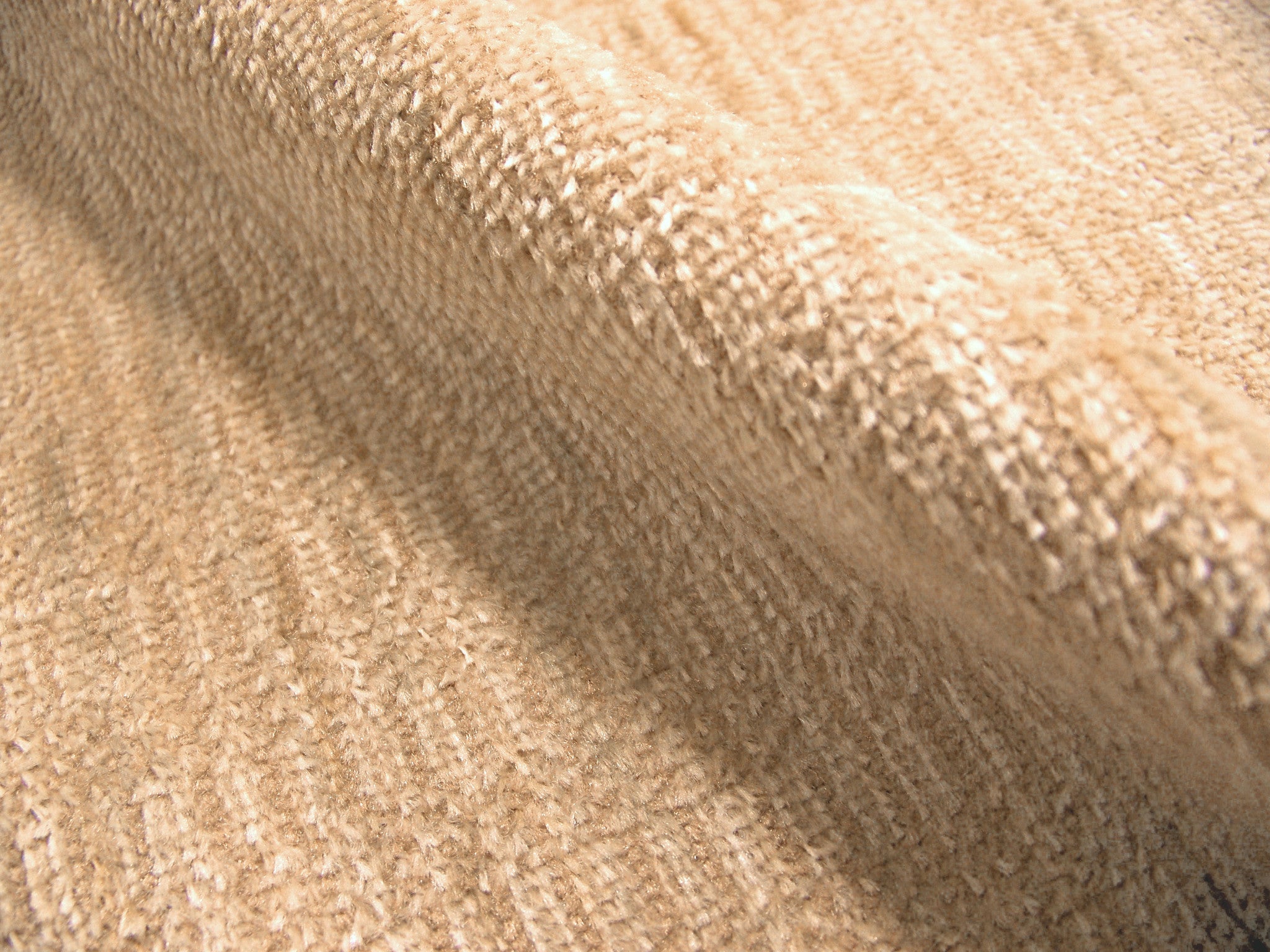 Lakeshore Sand Plush Cut Pile Upholstery Fabric