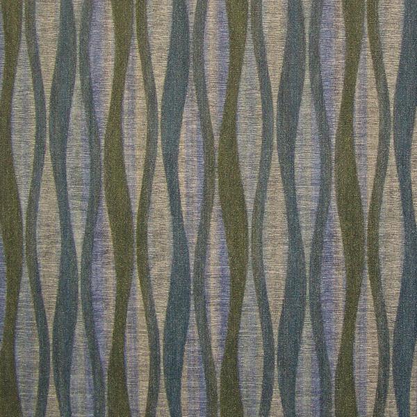 CF Stinson Lava Stream Wavy Striped Blue Upholstery Vinyl