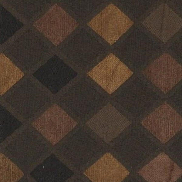 Upholstery Fabric Argyle Checker Design Lavish Espresso Toto Fabrics