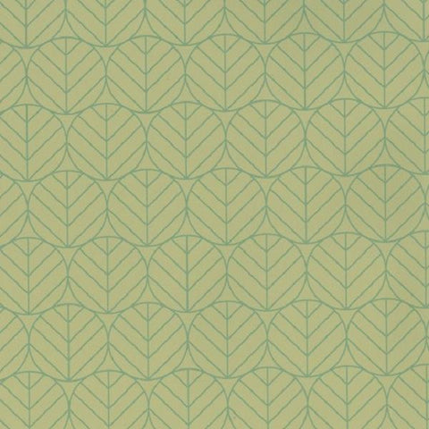 Designtex Leaves Bamboo Geometric Leaves Green Upholstery Fabric