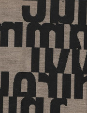 Upholstery Fabric Letter Design Letters Onyx Toto Fabrics