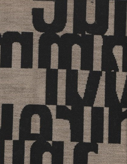 Upholstery Fabric Letter Design Letters Onyx Toto Fabrics