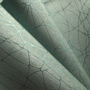 Liquid Aqua Swirl-Patterned Vinyl Blue Upholstery Fabric