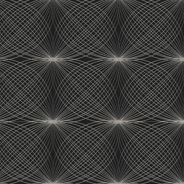 Remnant of Arc-Com Fabrics Lyre Onyx Black Upholstery Fabric