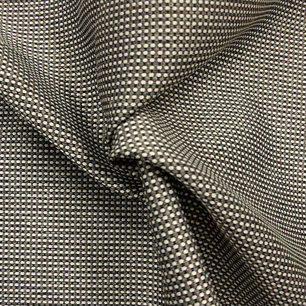 Upholstery Fabric Mini Check Maisie Black Metal Toto Fabrics