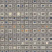 Upholstery Fabric Rows Of Squares Malta Sea Grey Toto Fabrics