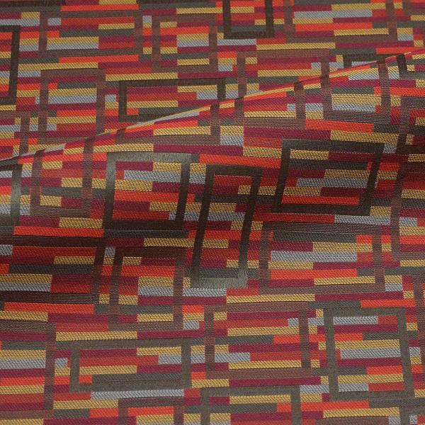 CF Stinson Upholstery Fabric Geometric Marquetry Tandoori Toto Fabrics