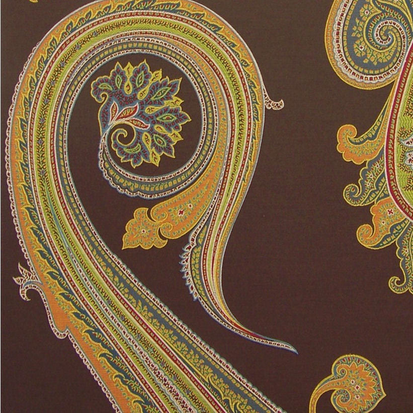 Upholstery Massive Paisley Earth Toto Fabrics Online