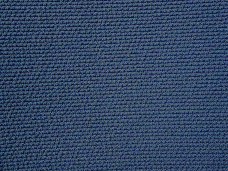 Remnant of Medium Delft Foam Back Blue Upholstery Fabric