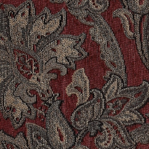Swavelle Mill Creek Upholstery Fabric Paisley Design Metsa Crimson Toto Fabrics