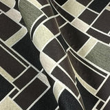 Swavelle Mill Creek Monochrome Sahara Geometric Black Upholstery Fabric