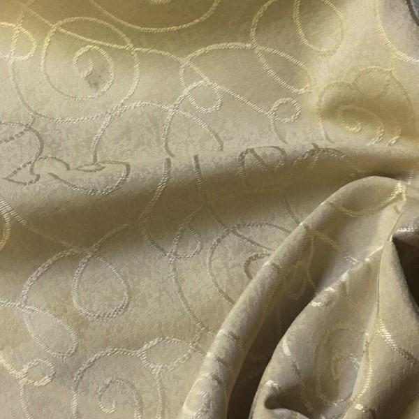Swavelle Mill Creek Upholstery Fabric Scroll Morass Sesame Toto Fabrics