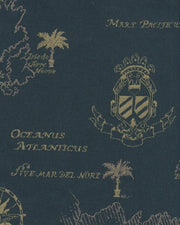 Upholstery Fabric Mapped Nautical Themed Toto Fabrics