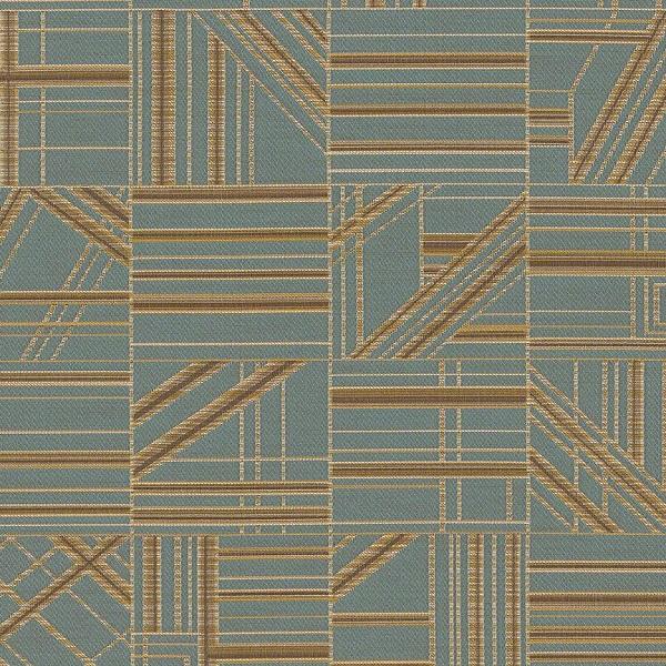 CF Stinson Nest Tile Geometric Blue Upholstery Fabric