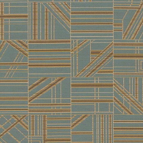 CF Stinson Nest Tile Geometric Blue Upholstery Fabric