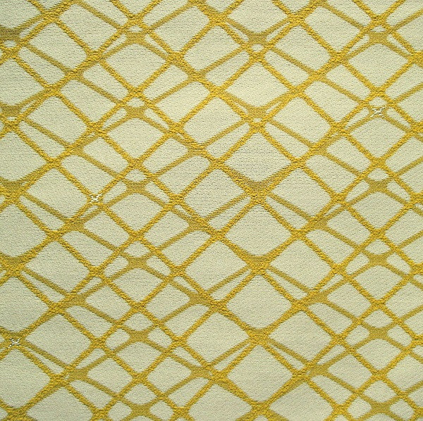 Remnant of Net Citrus Gold Upholstery Fabric