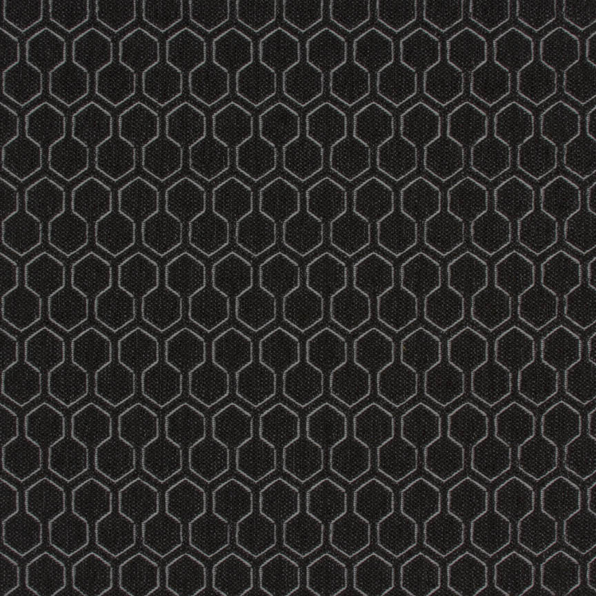 Upholstery Fabric Geometric Chenille Network  Charcoal Toto Fabrics