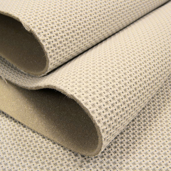 Remnant of Nifty Cottontail Foam Back Ivory Upholstery Fabric