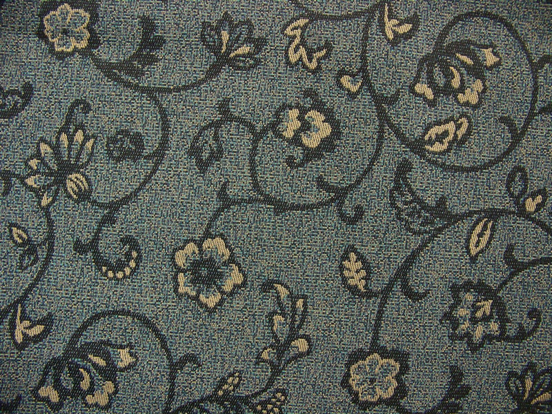 Remnant of Notting Hill Indigo Blue Upholstery Fabric