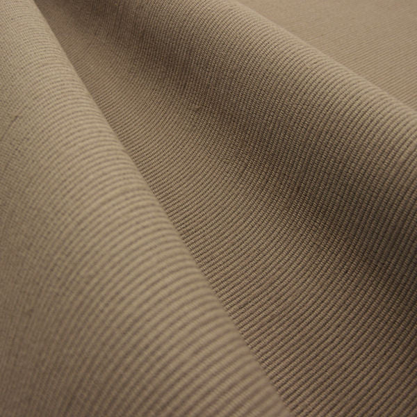 Ottoman Taupe Solid Ribbed Weave Upholstery Fabric (Sold As-Is)