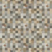 Remnant of HBF Paintbox Warm Palette Brown Sunbrella Upholstery Fabric