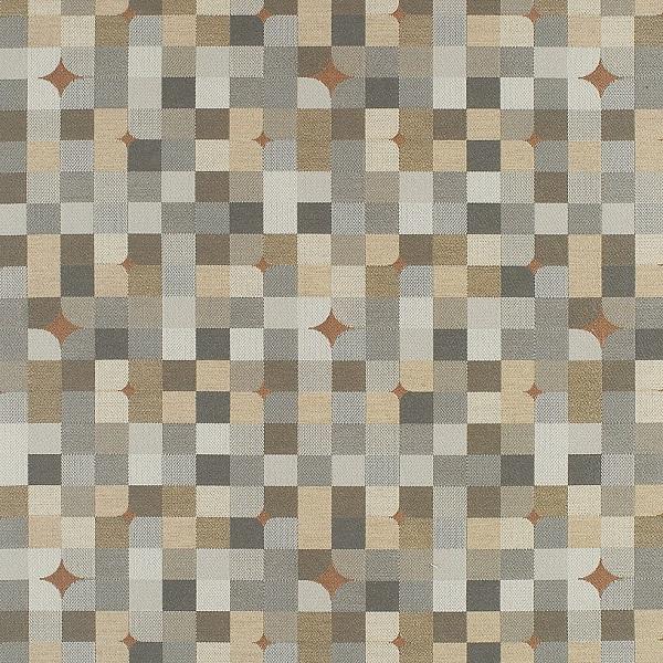 Remnant of HBF Paintbox Warm Palette Brown Sunbrella Upholstery Fabric