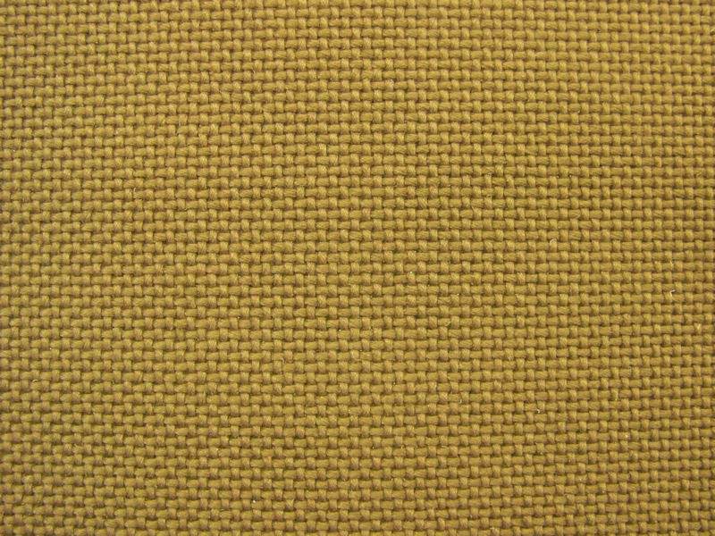 Panamone Curry Cotton Basket Weave Green Upholstery Fabric