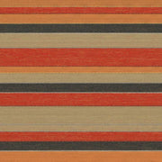 Parkway Zest Colorful Stripe Orange Upholstery Fabric