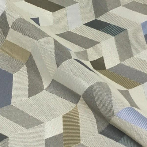 Maharam Parquet Aeriel Chevron Crypton Beige Upholstery Fabric 466376–002