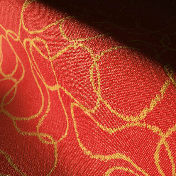 Upholstery Fabric Perforated Geometric Peanut Cardinal Toto Fabrics