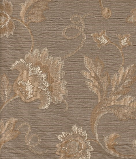 Upholstery Fabric Neutral Floral Penelope Mocha Toto Fabrics
